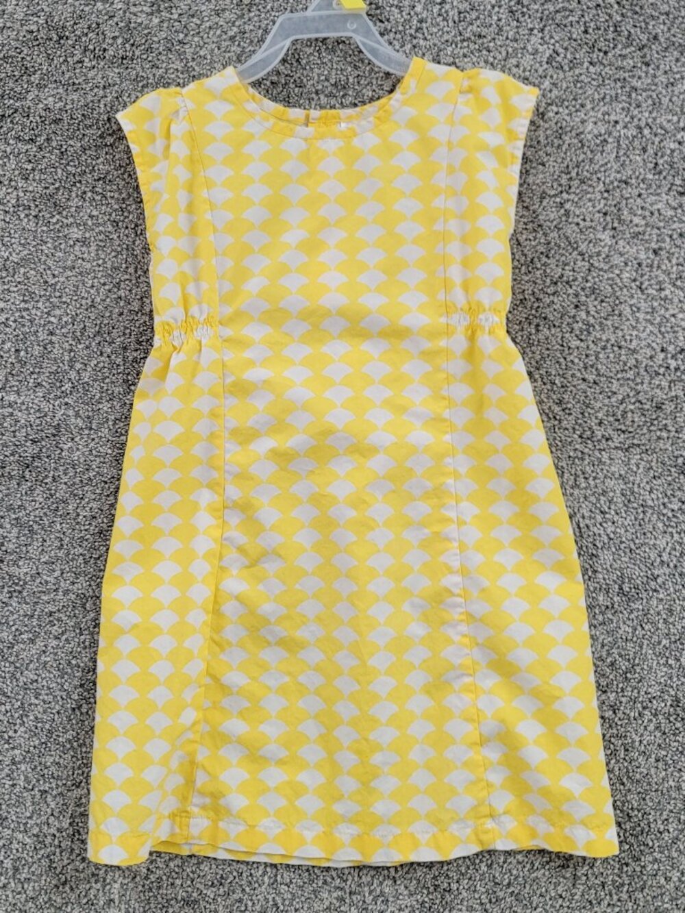 Hannah Anderson Yellow & White Dress 120- Size Approx 6-7